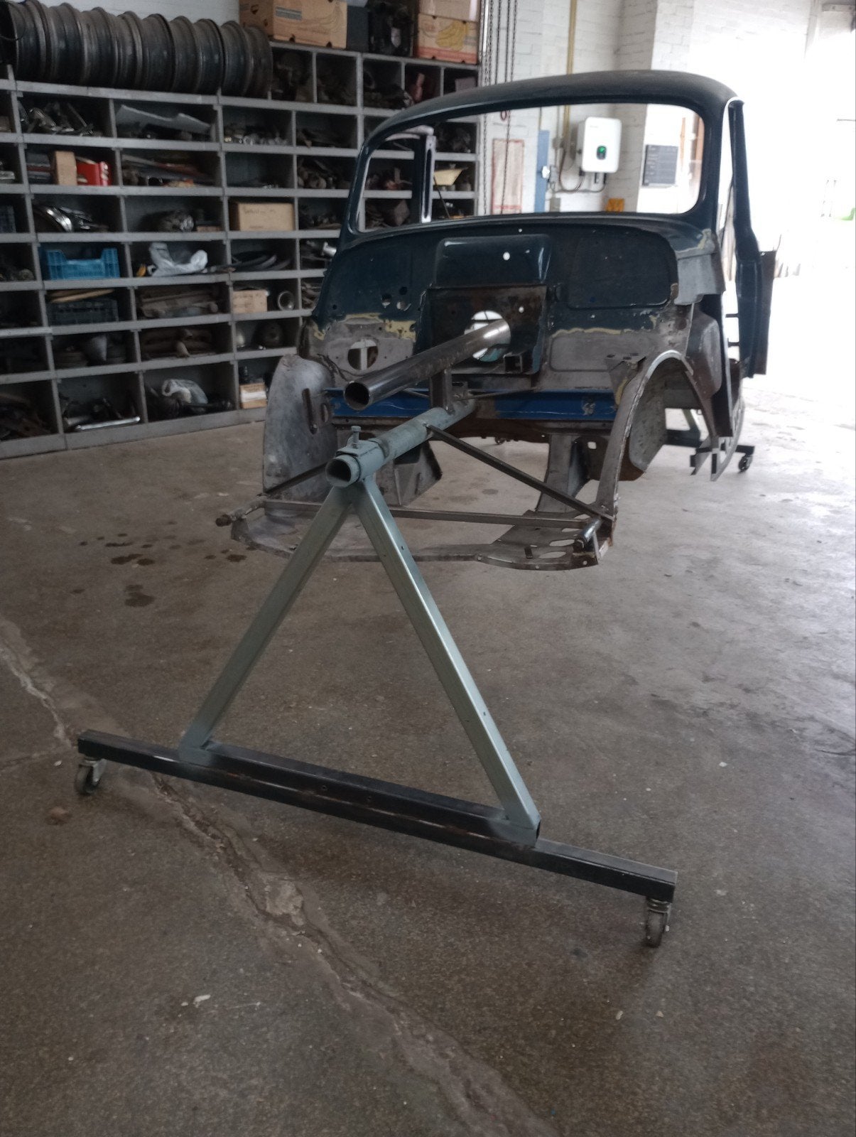 Draaispit auto, Ophalen