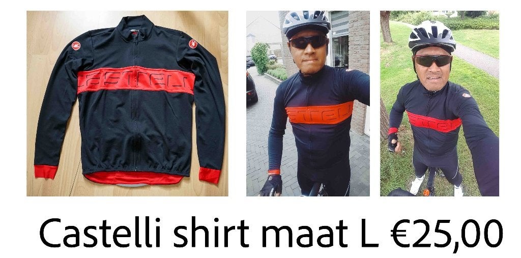 Castelli wielren kleding en meer in Maat L, Castelli, Heren, Ophalen of Verzenden, Zo goed als nieuw