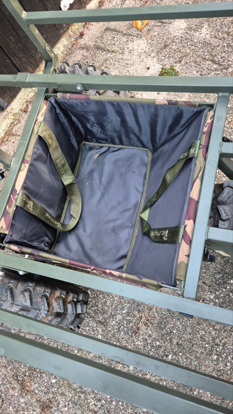 Prestige Carp Porter Camouflage dropinn bag, Ophalen of Verzenden, Zo goed als nieuw, Koffer of Tas
