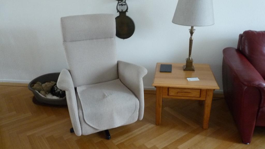 relax stoel, Huis en Inrichting, Fauteuils, Ophalen, Gebruikt, 75 tot 100 cm, Stof