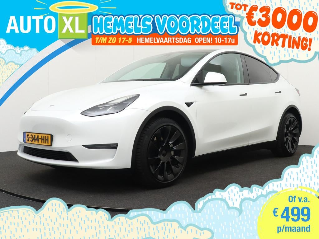 Tesla Model Y Long Range 75 kWh Full Self-Driving Af.Trekhaa, Auto's, Tesla, Bedrijf, Te koop, Model Y, 4x4, ABS, Adaptive Cruise Control