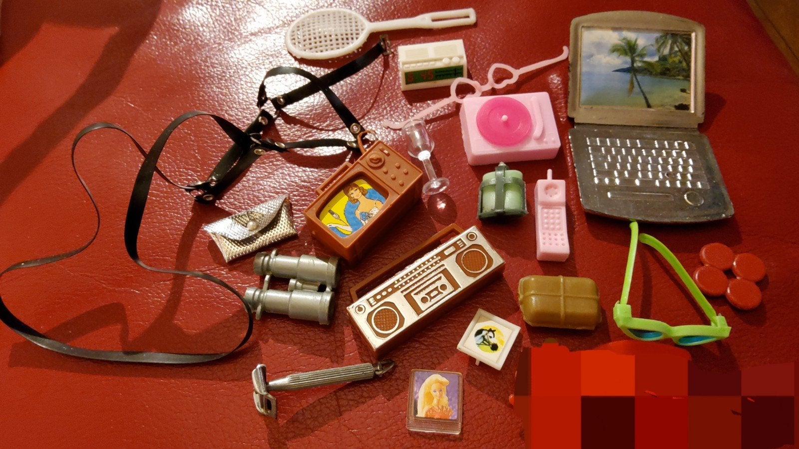 Vintage Barbie Mattel en andere Tienerpop accessoires radio., Ophalen of Verzenden, Gebruikt