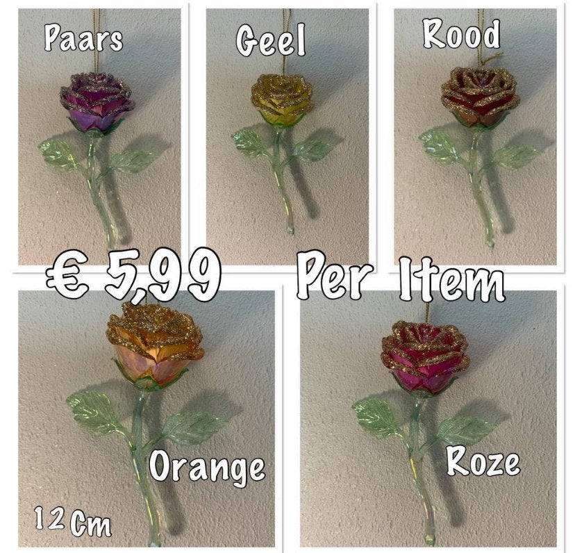Kurt Adler: plastic rozen hangers, Diversen, Kerst, Ophalen of Verzenden, Nieuw