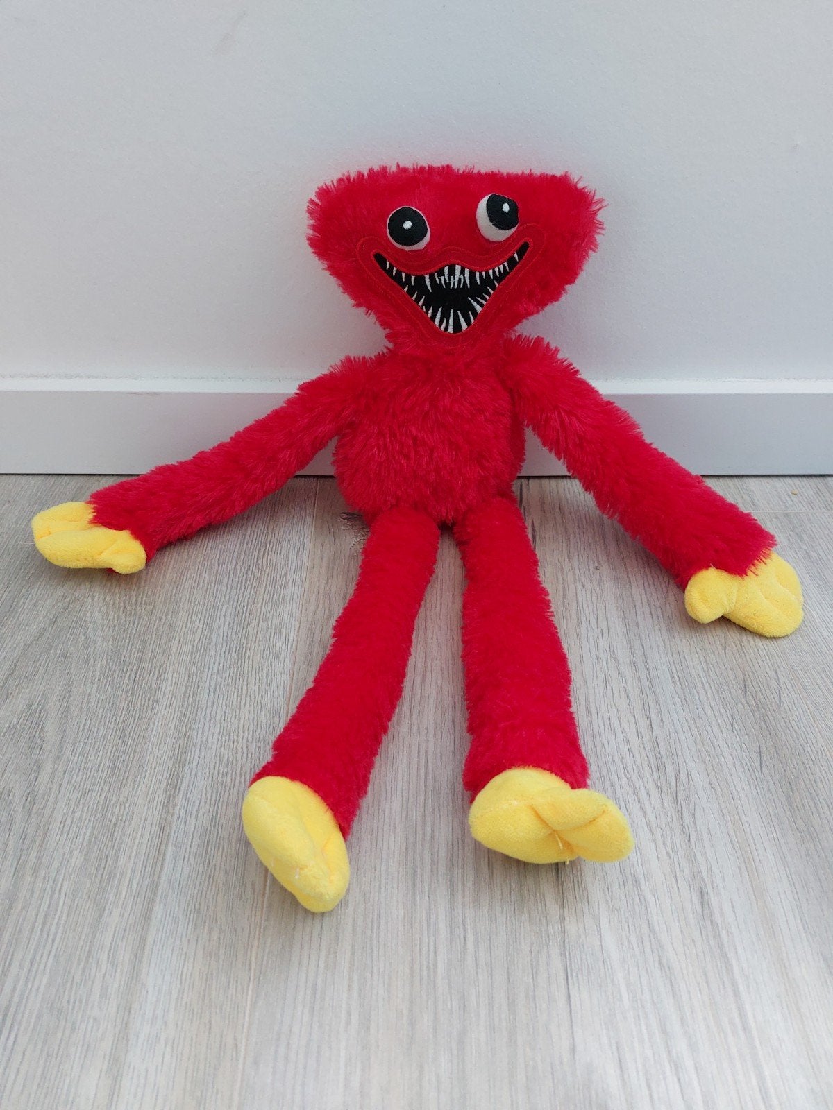 Knuffel huggy wuggy monster rood L1446, Ophalen of Verzenden, Zo goed als nieuw, Overige typen