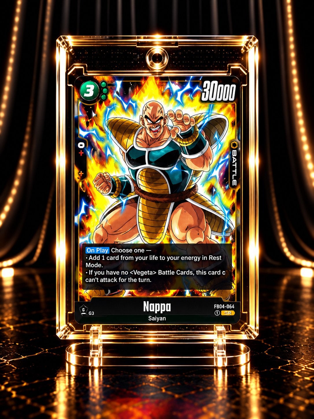 Dragon Ball Nappa – Legendarische Saiyan Power SR, Verzenden, Zo goed als nieuw, Losse kaart, Foil
