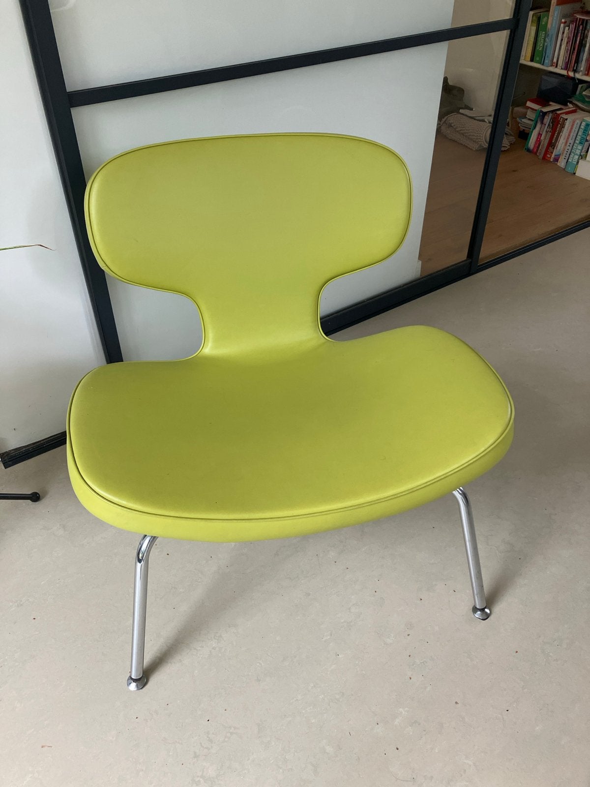 Groene artifort Libel met chromen poten, Ophalen, Gebruikt, Overige kleuren, Design