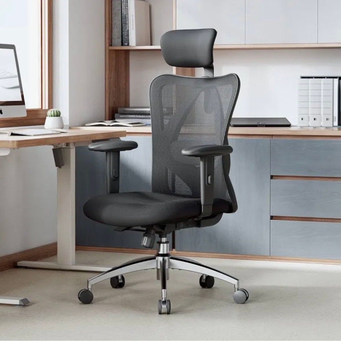 Nieuwe Sihoo M18-M148 Ergonomische Bureaustoel Zwart, Zwart, Nieuw, Ophalen of Verzenden, Bureaustoel
