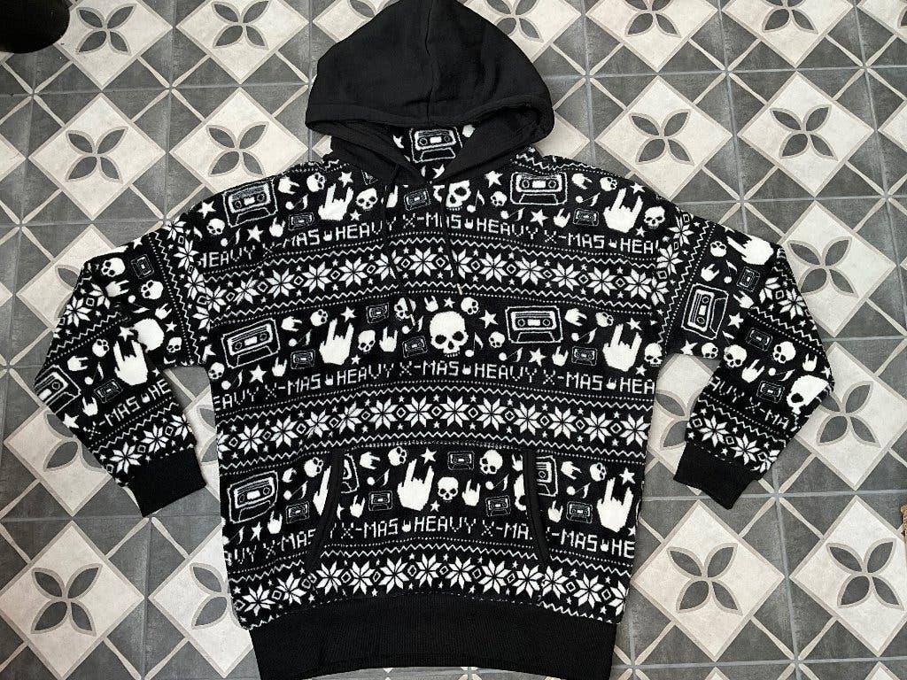 Black Hoodie in Norwegian Style kersttrui zwart van EMP, Nieuw, Ophalen of Verzenden, Black Hoodie in Norwegian Style kersttrui zwart van EMP
