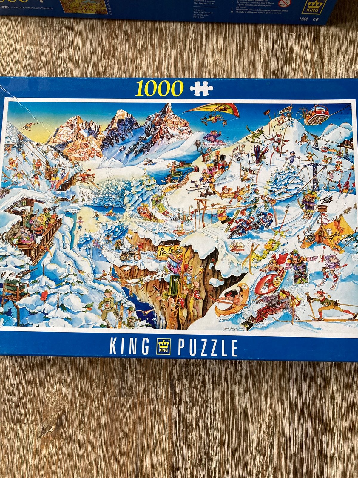 King puzzel 1000 stukjes, Hobby en Vrije tijd, Ophalen of Verzenden, 500 t/m 1500 stukjes, Zo goed als nieuw
