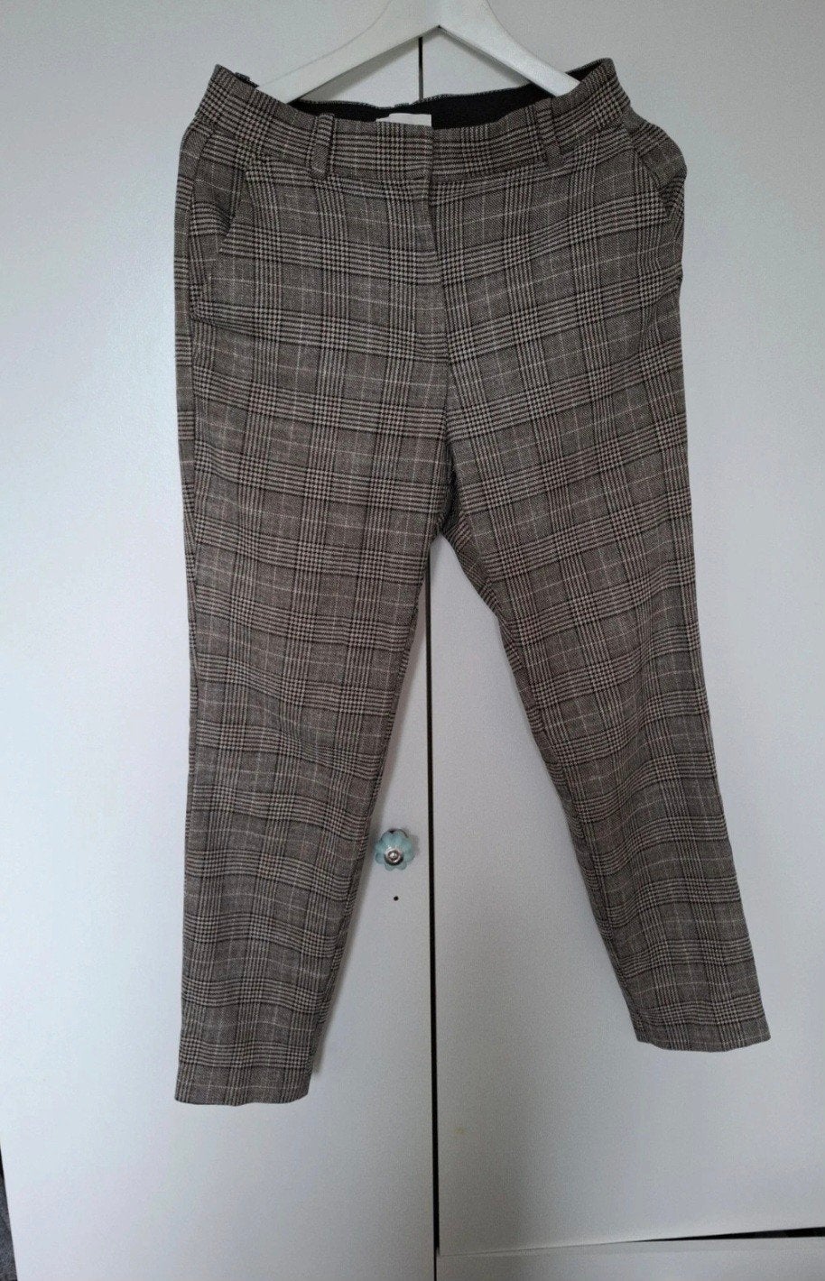 H&M geruite dames pantalon - Maat 40 (M), Maat 38/40 (M), H&M, Ophalen of Verzenden, Zo goed als nieuw