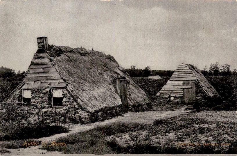 Assen - Hutten, Ophalen of Verzenden, Voor 1920, Gelopen, Drenthe