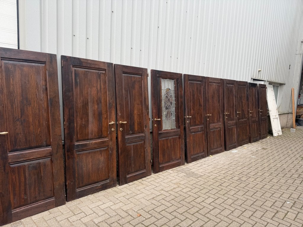 10 antieke eiken deuren 72/82 x 201, Doe-het-zelf en Verbouw, Deuren en Horren, La belle porte, Jurgen.hoogenboezem@gmail.com
