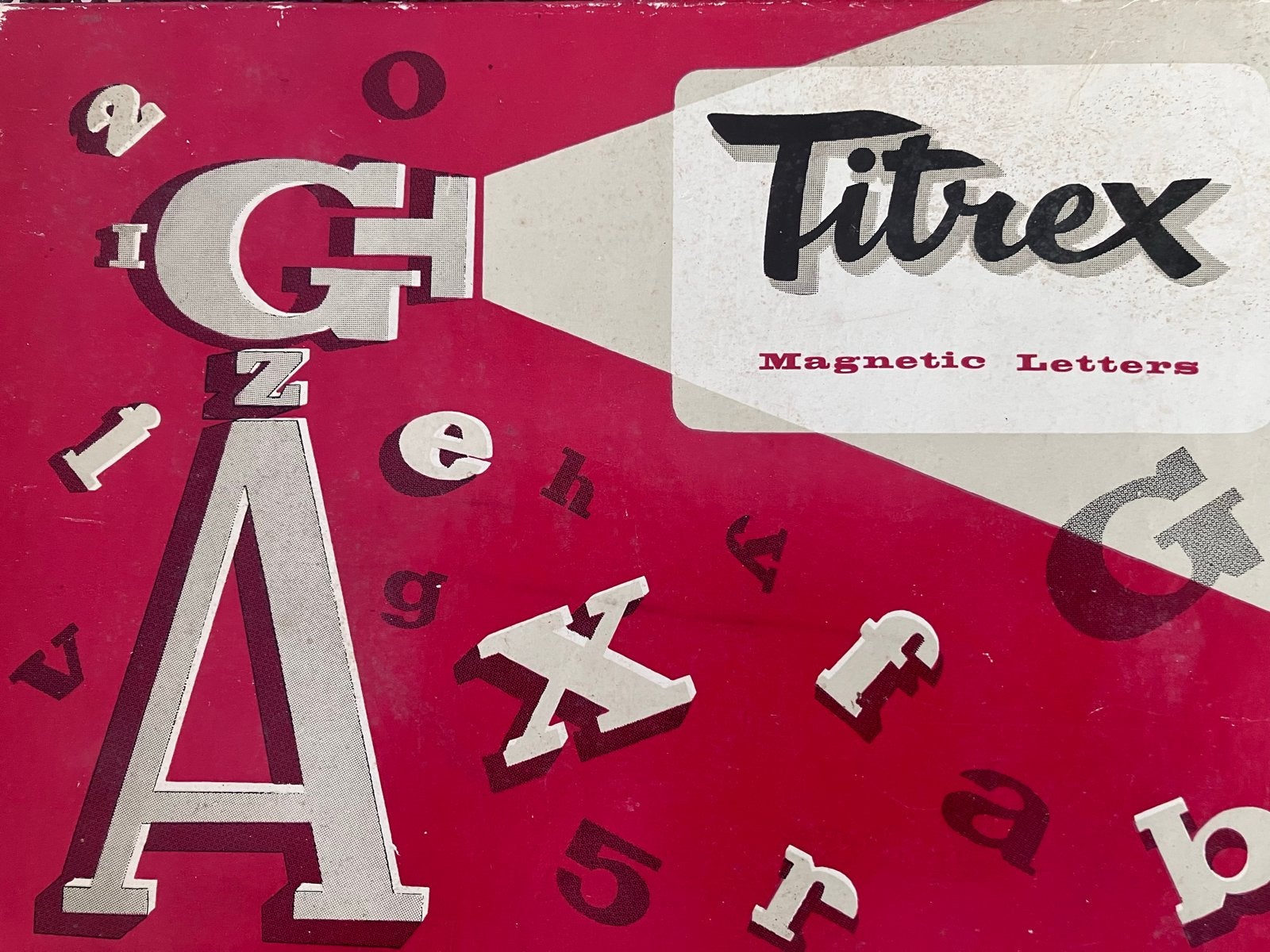 Vintage Titrex Magnetische Letters en Cijfers, Ophalen of Verzenden, Gebruikt