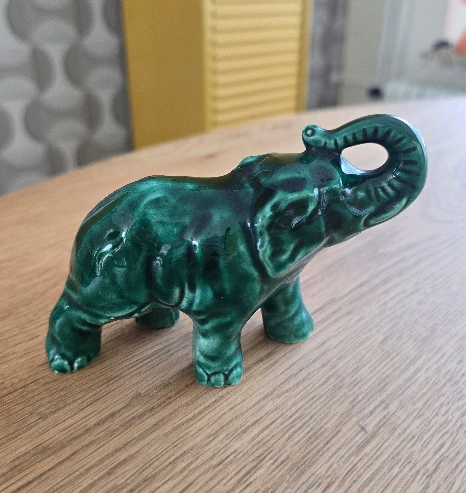 Vintage Keramische Olifant, Ophalen of Verzenden, Zo goed als nieuw, Dier