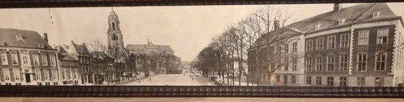 Arnhem zeer oude ingelijste foto met oude lijst, 135x31cm!!!, Ophalen of Verzenden, Voor 1940, Gebruikt, Foto