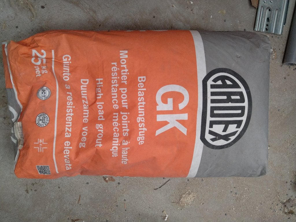 Ardex GK grijs 25kg, Ophalen, 60 cm of meer, Nieuw, Minder dan 5 m²