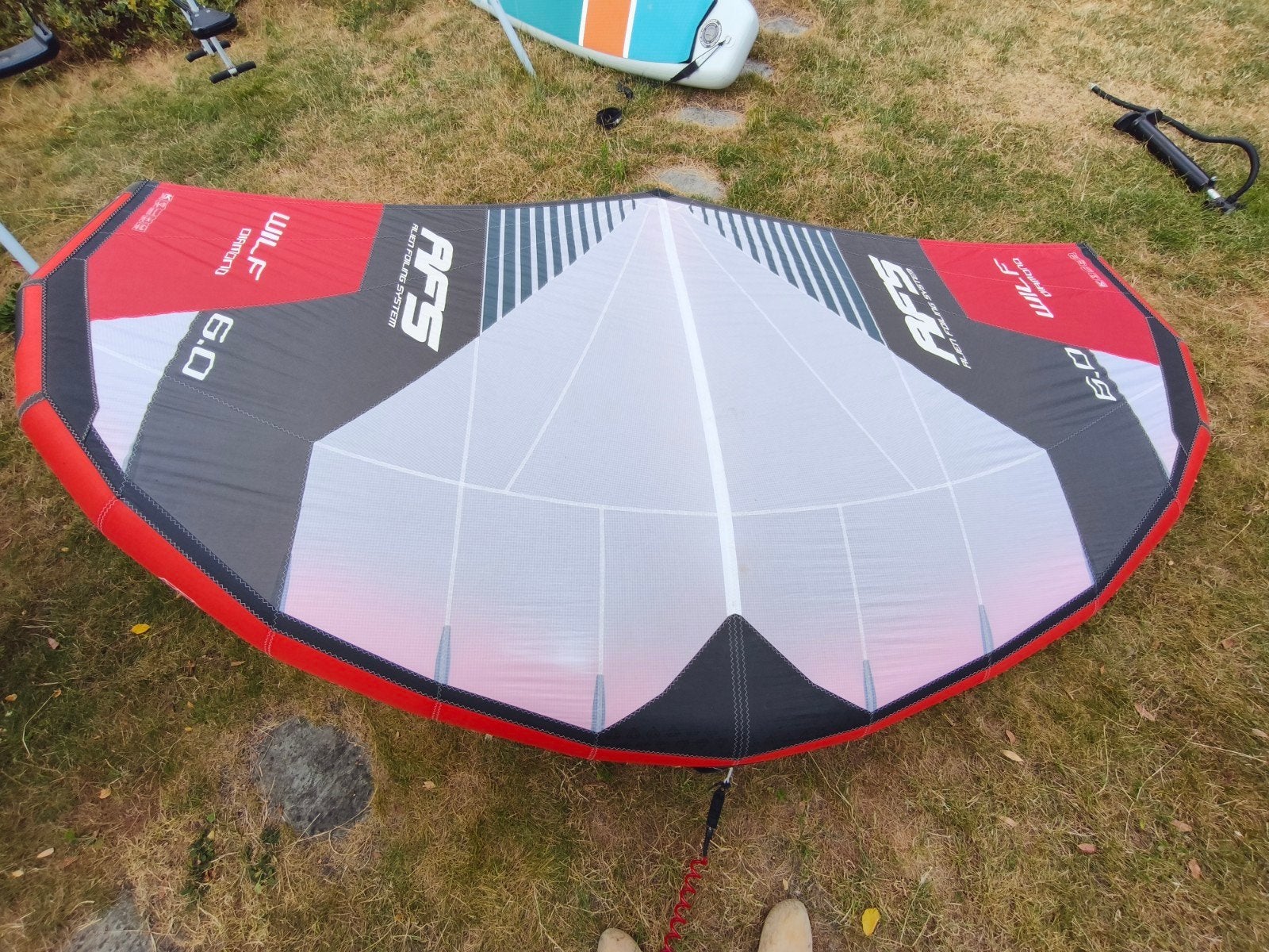 6 m wing AFS Wilf Diamond in goede staat met tas en leash, Ophalen of Verzenden
