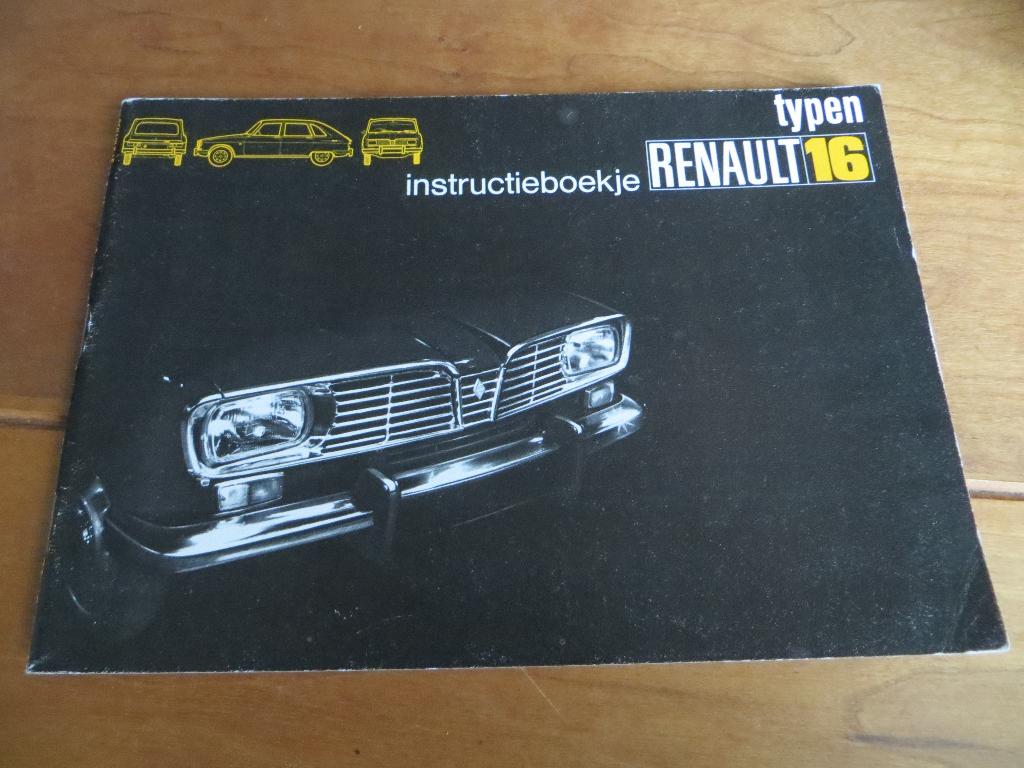 Instructieboek Renault 16 1972 met blanco serviceboekje, Auto diversen, Handleidingen en Instructieboekjes, Ophalen of Verzenden