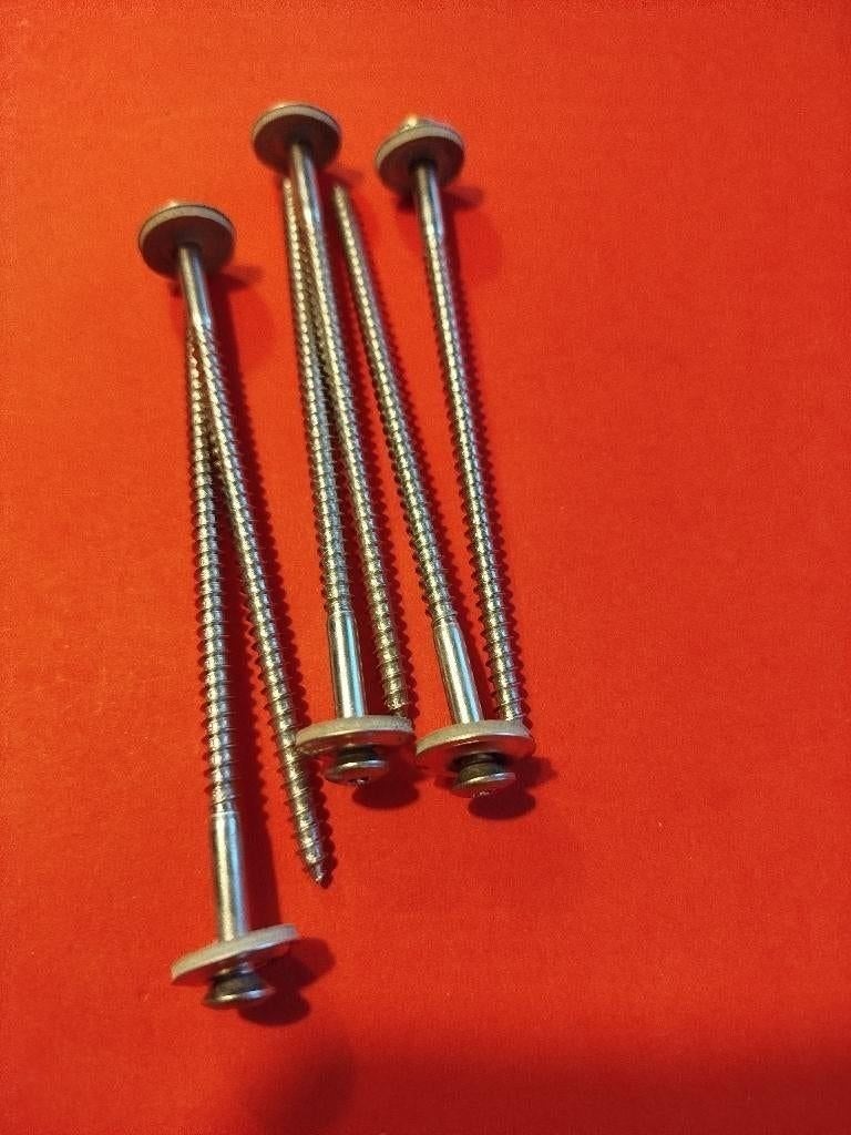 50 -100 st RVS Sprengler houtschroeven -100-120 golfplaten, 50 tot 100 mm, N, N, Schroeven