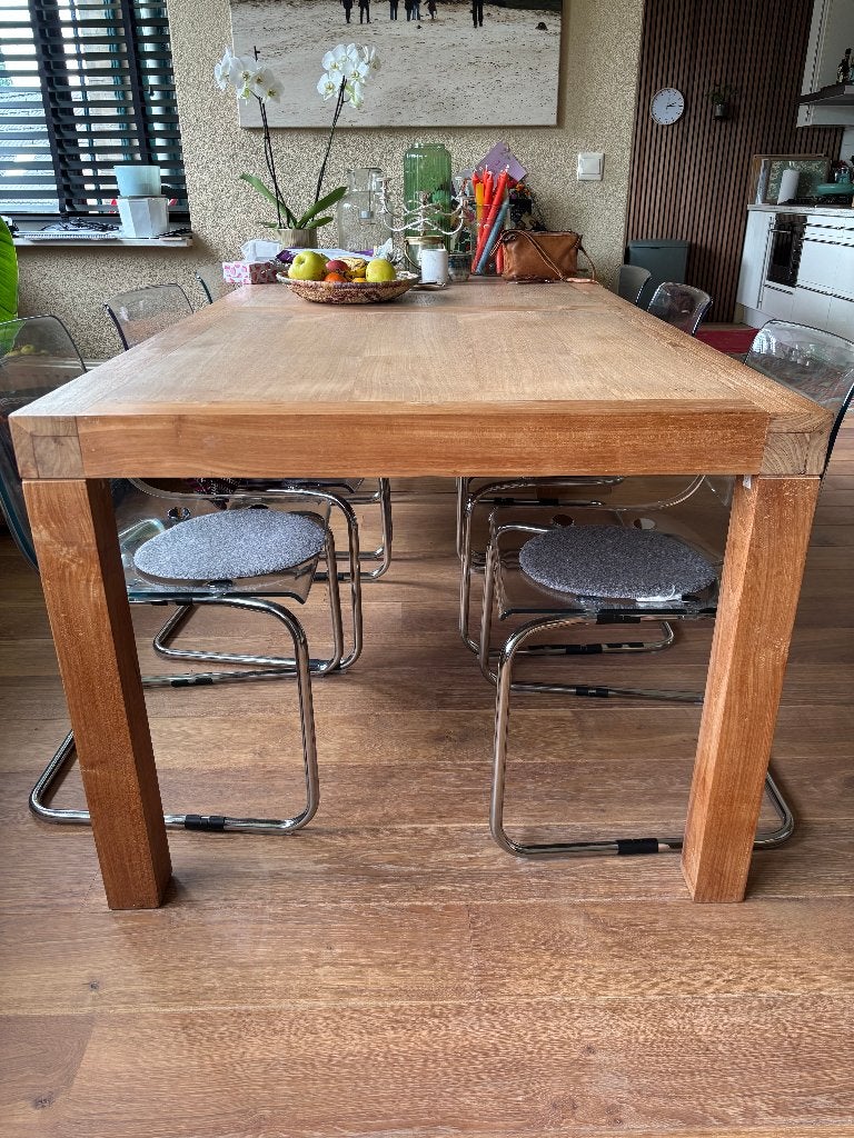 Eettafel, Huis en Inrichting, Ophalen, Scandinavisch, Landelijk, Rustiek, 50 tot 100 cm, Vijf personen of meer