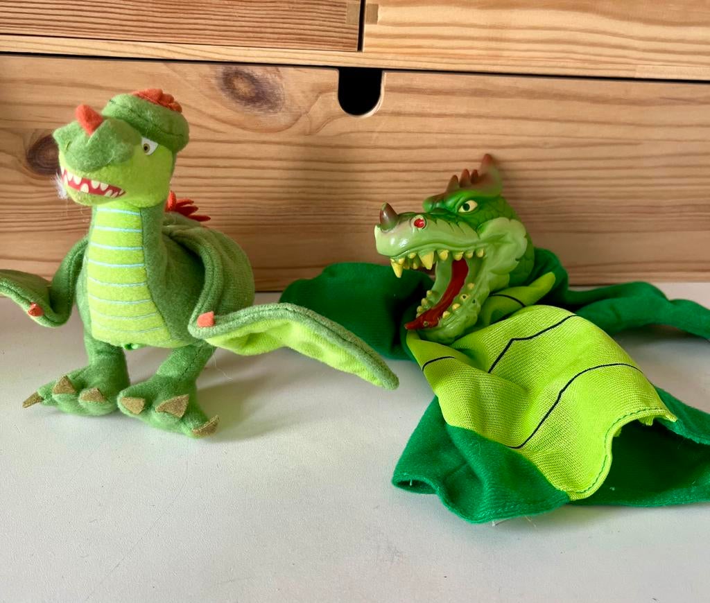 Efteling draken vingerpopje handpop, Ophalen of Verzenden, Zo goed als nieuw