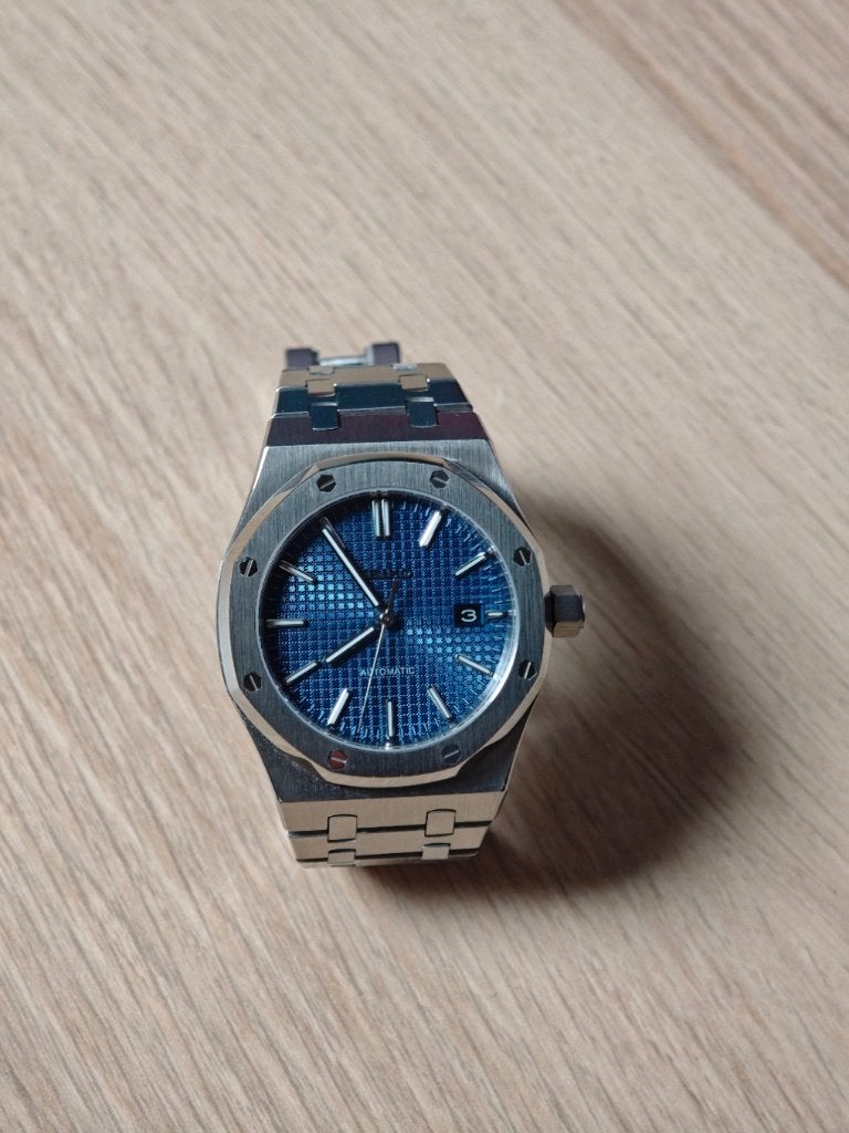 Royal Oak homage NH35 automatisch uurwerk, Sieraden, Tassen en Uiterlijk, Horloges | Heren, Staal, Polshorloge, Ophalen of Verzenden