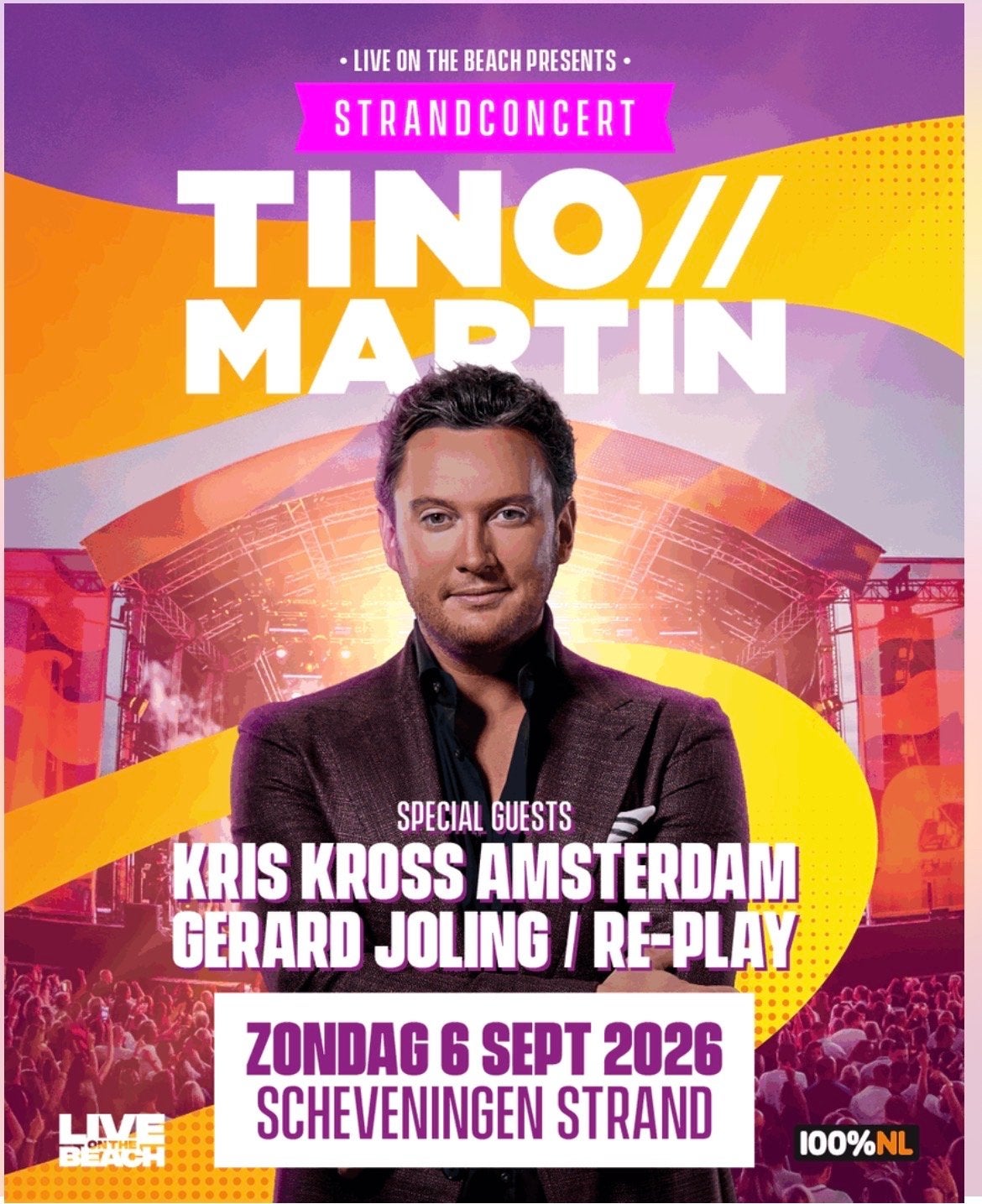 2 kaartjes voor tino martin Live on the beach