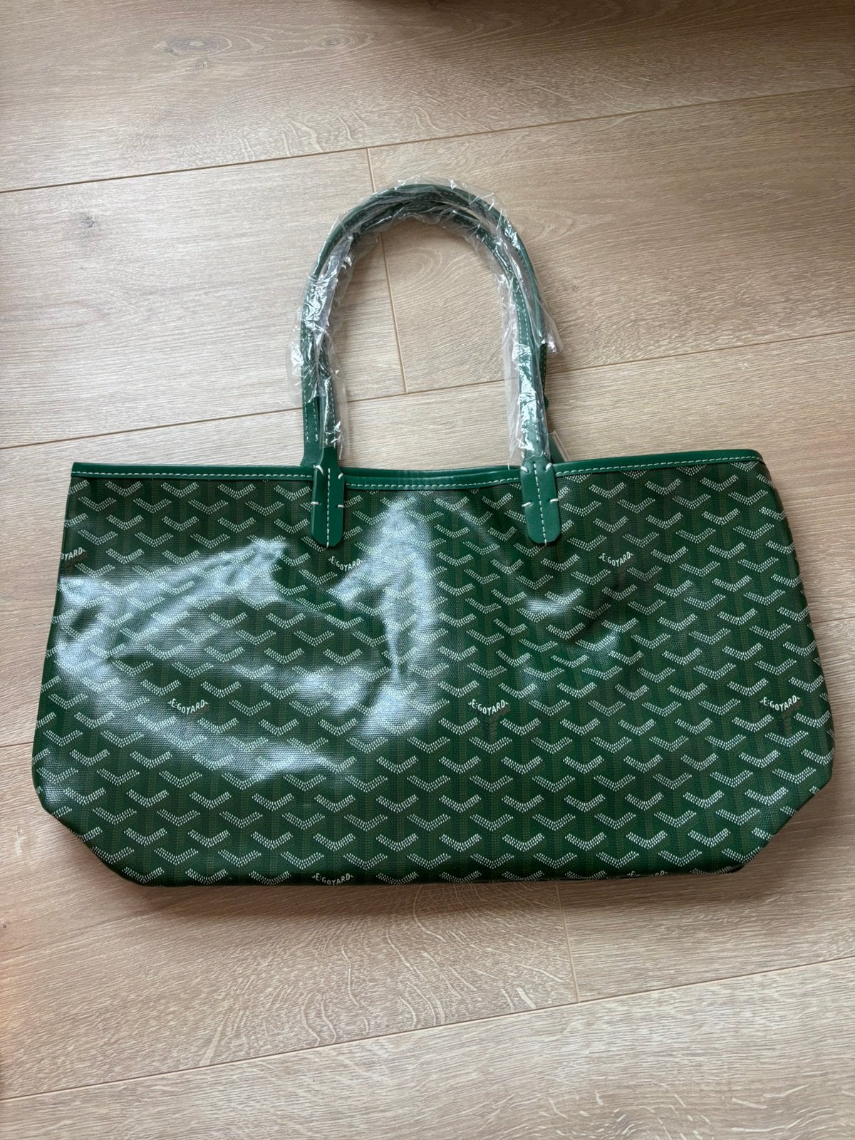 Groene tote bag, Verzenden, Nieuw, Groen, Shopper