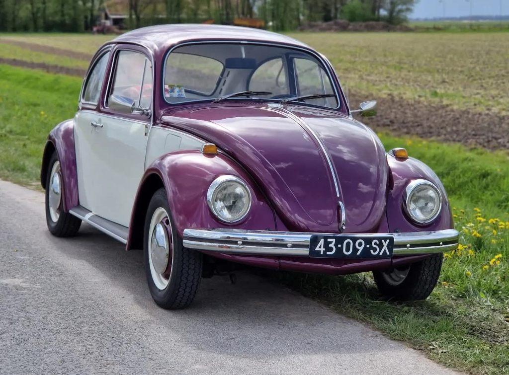 Prachtige VW Kever 1300 (1971) – Two Tone, Auto's, Volkswagen, Lederen bekleding, Achterwielaandrijving, Beetle (Kever), 4 cilinders