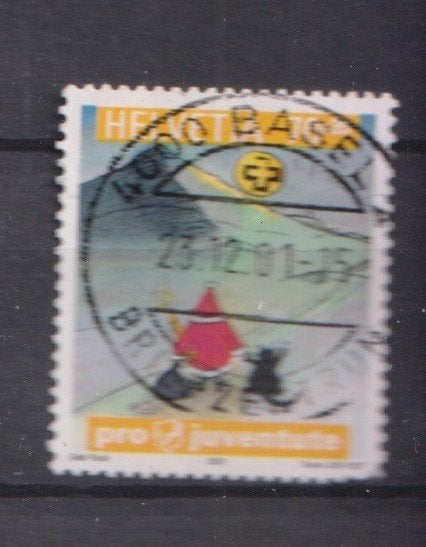 Zwitserland 2001; Kerst - Michel 1772, gebruikt., Postzegels en Munten, Ophalen of Verzenden, Gestempeld