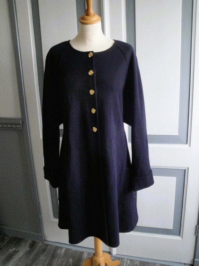Donkerblauw vestjas ATTITUDE maat XL, Kleding | Dames, Blauw, Maat 46/48 (XL) of groter, Ophalen of Verzenden, Zo goed als nieuw