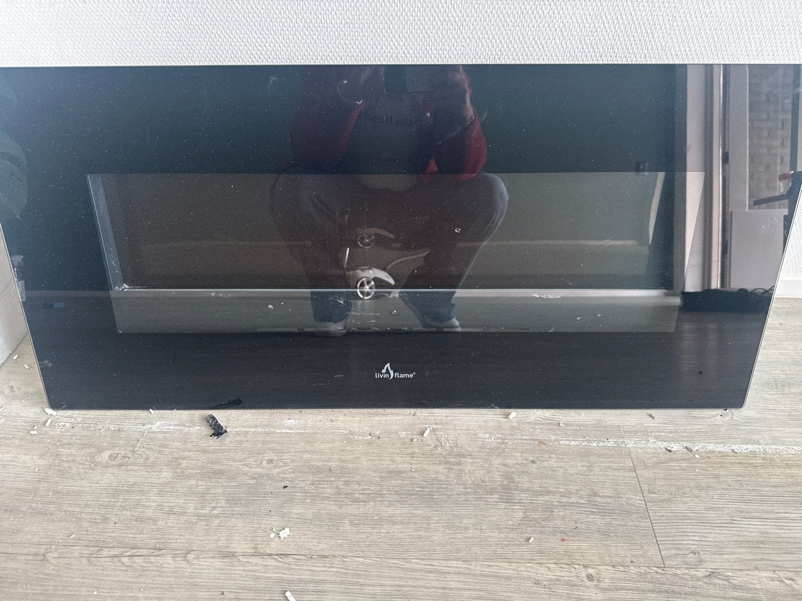 Moderne LiveFlame elektrische haard, met led, Ophalen, Gebruikt, Inbouwhaard, Elektrische haard