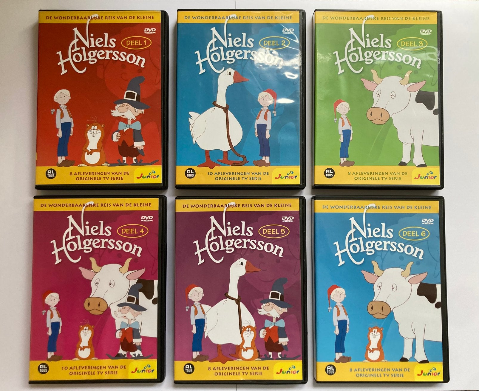 Niels Holgersson COMPLEET 1980–1981 / 6xDVD / Anime / Junior, Tekenfilm, Zo goed als nieuw, Alle leeftijden, Anime (Japans)