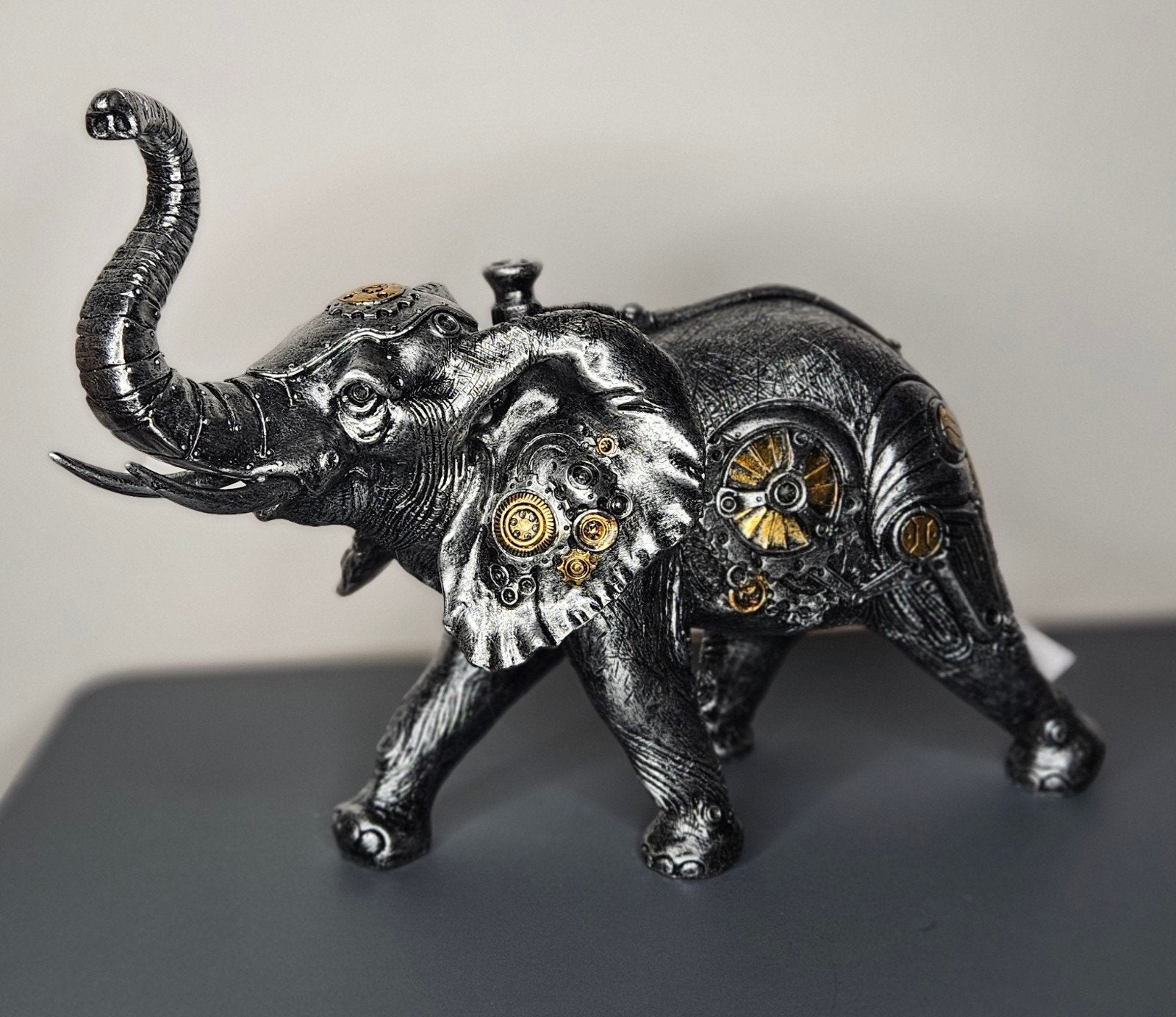 Beeldje, Steampunk "Olifant" H.23cm, Ophalen of Verzenden, Nieuw, Dier