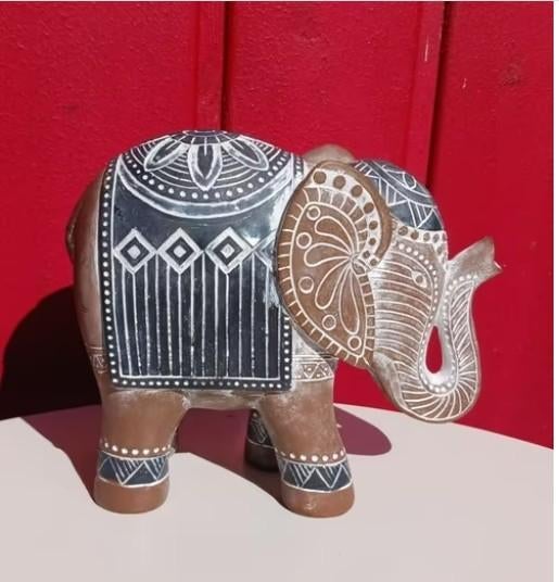 Olifant Polystone, Verzamelen, Beelden en Beeldjes, Ophalen of Verzenden, Zo goed als nieuw, Dier