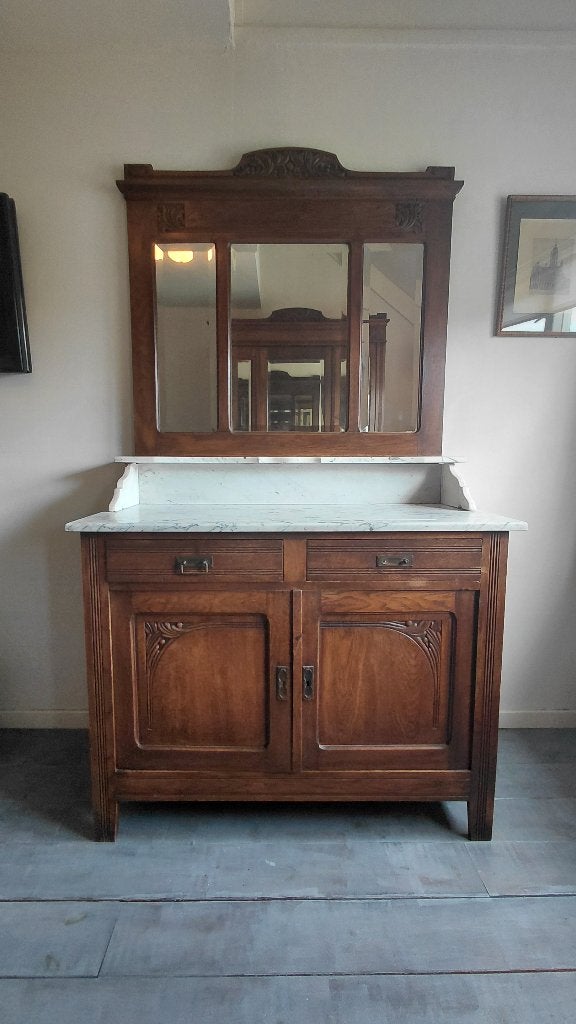 Antiek Dressoir Marmer, Ophalen, Gebruikt, Overige materialen, 50 tot 75 cm
