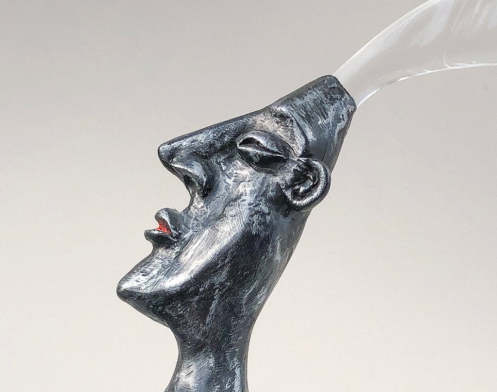Dalibor Nesnídal glazen sculptuur glas & metaal | Gesigneerd, Ophalen