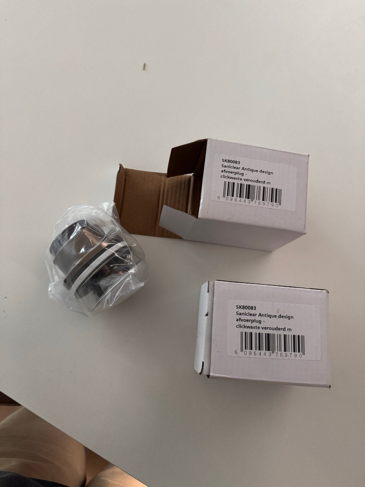 Saniclear Antique design clickwaste afvoerplug, Doe-het-zelf en Verbouw, Ophalen of Verzenden, Nieuw, Koper, Wastafel