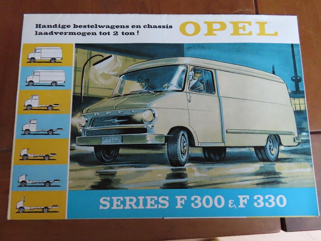 Getekende folder Opel Blitz bestelwagen, Boeken, Ophalen of Verzenden, Zo goed als nieuw, Opel, Opel