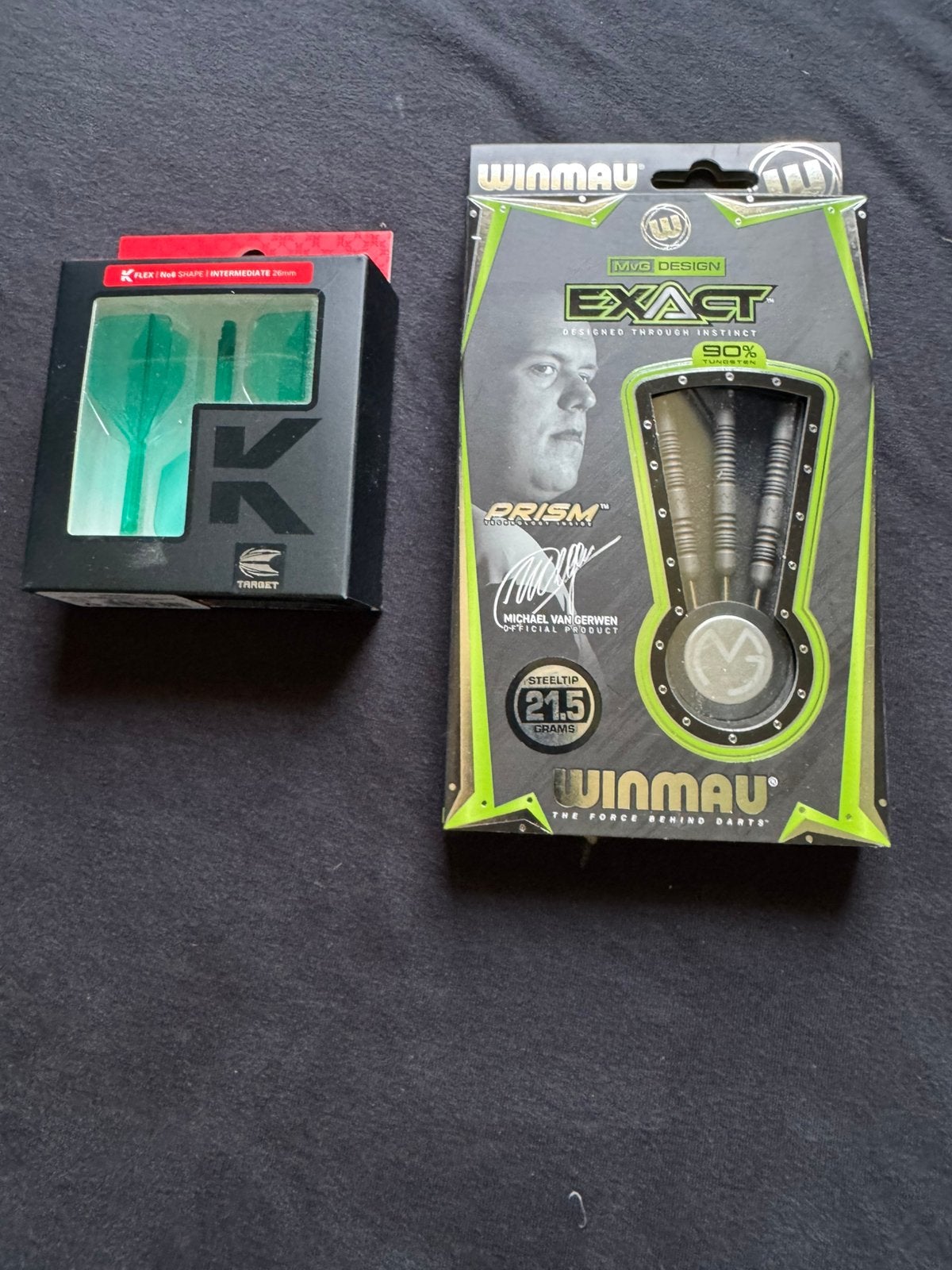 MvG dartpijlen 21.5 gr, Ophalen of Verzenden, Zo goed als nieuw, Pijlen