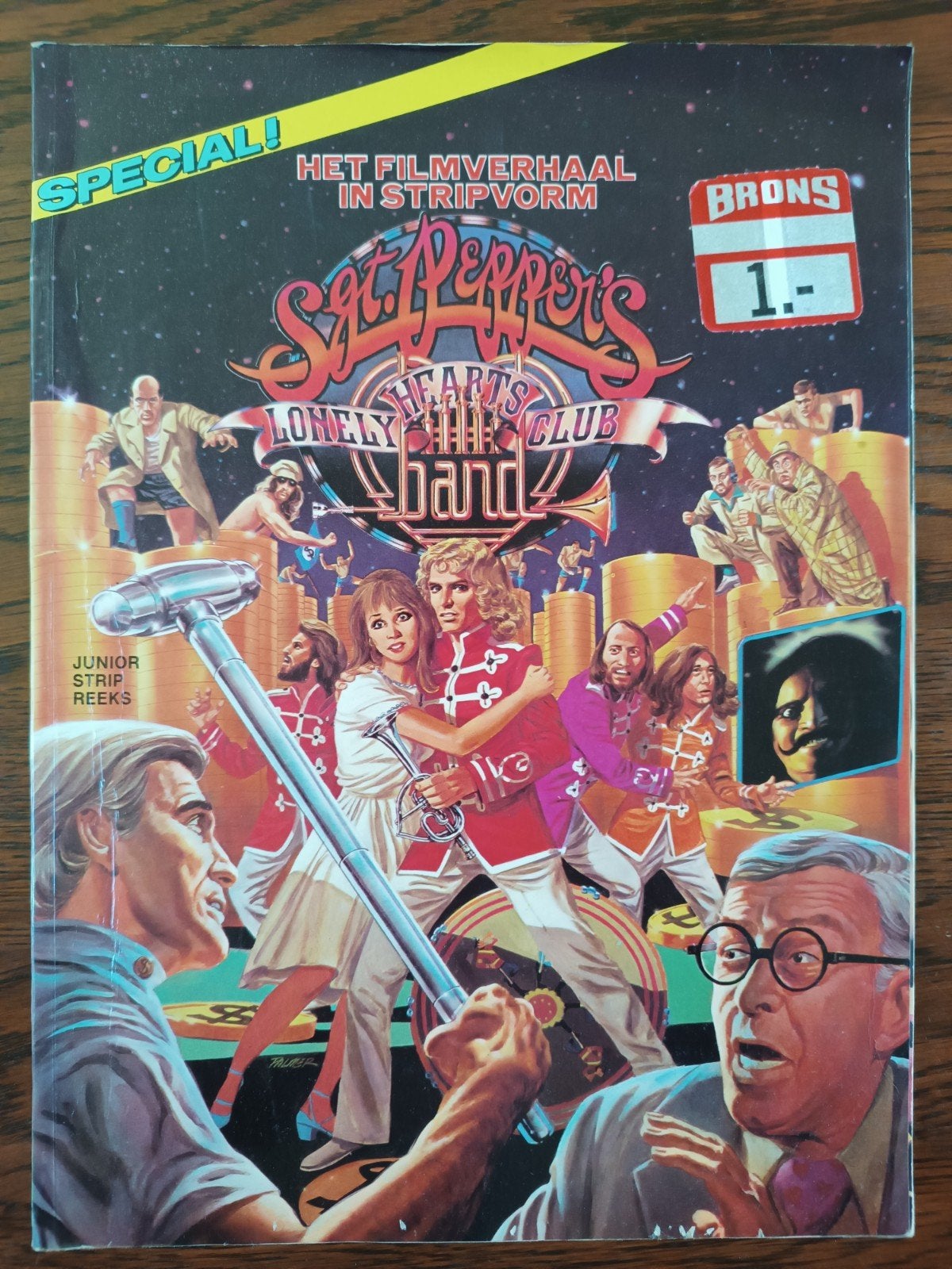Sgt. Pepper's Lonely Hearts Club Band - Juniorpress 1979, Eén stripboek, Ophalen of Verzenden, Zo goed als nieuw, Stan Lee (oorspronkelijk verhaal)