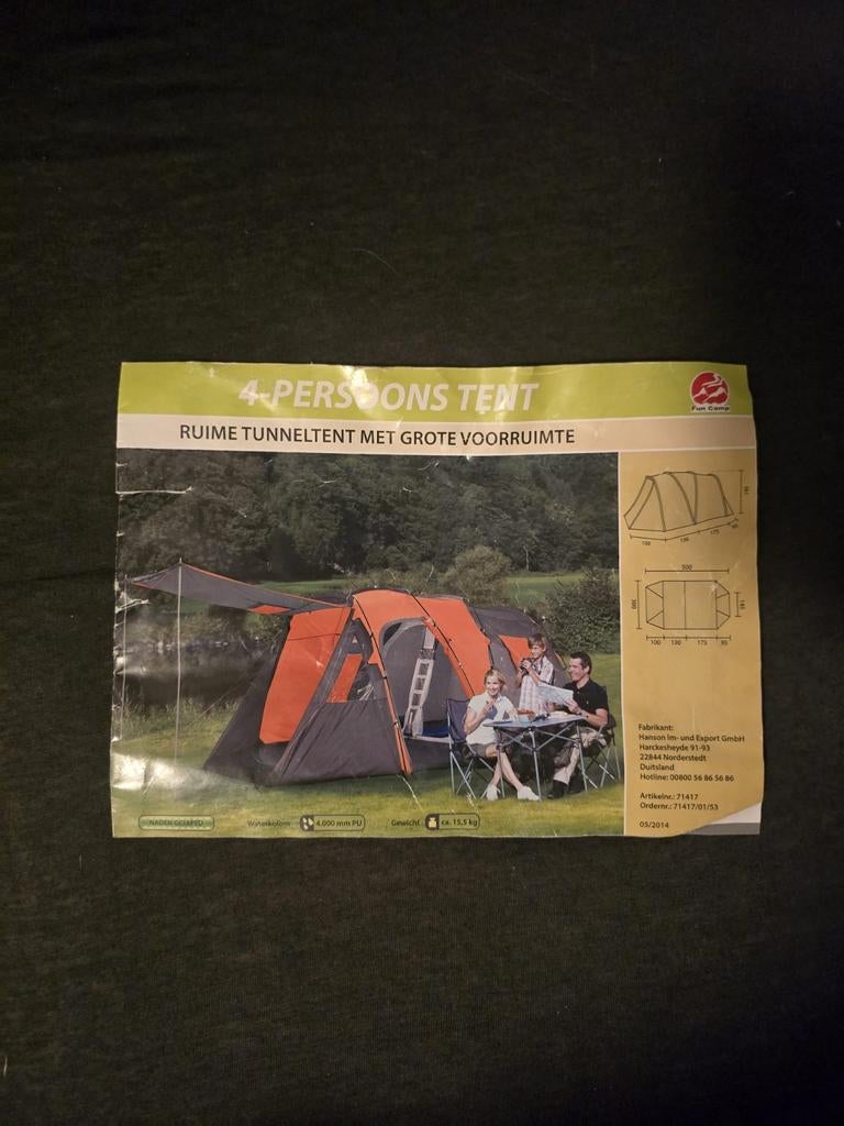 Fun camp tunneltent, Caravans en Kamperen, Ophalen of Verzenden