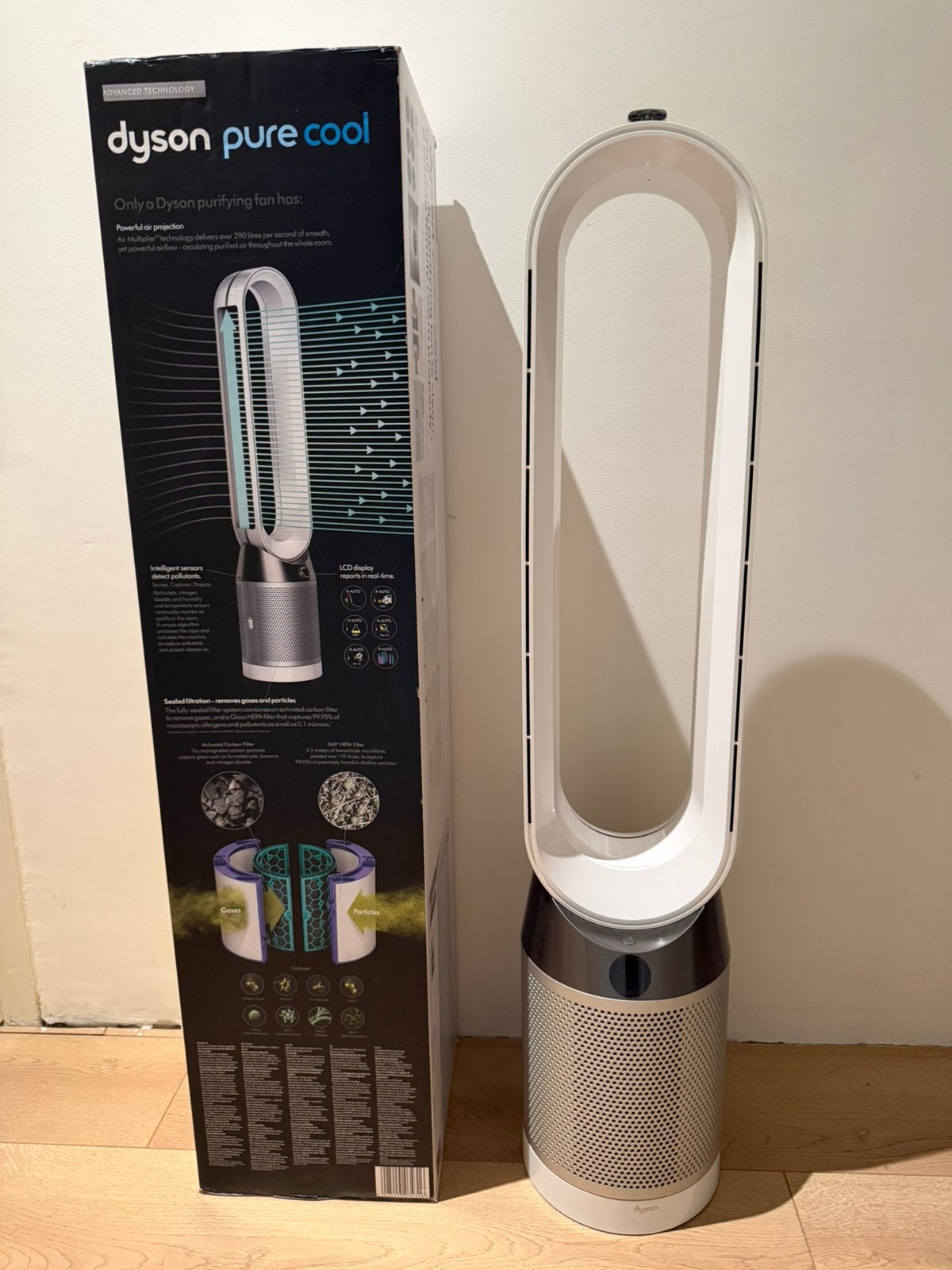 Dyson Pure Cool WIFI TP04 - HEPA-luchtreiniger ventilator, Witgoed en Apparatuur, Ophalen of Verzenden, Zo goed als nieuw, Torenventilator