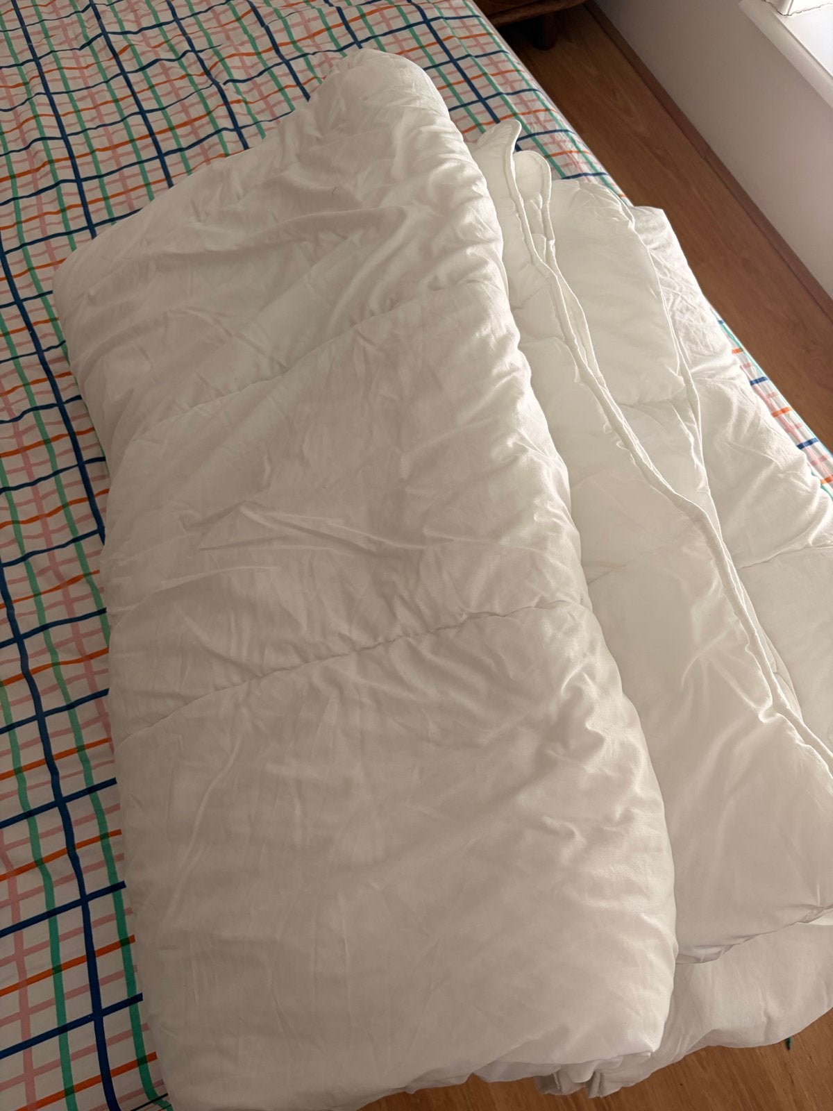 Twee IKEA Smasporre dekbedden 200x200 - perfecte staat, Ophalen, Wit, Tweepersoons, IKEA