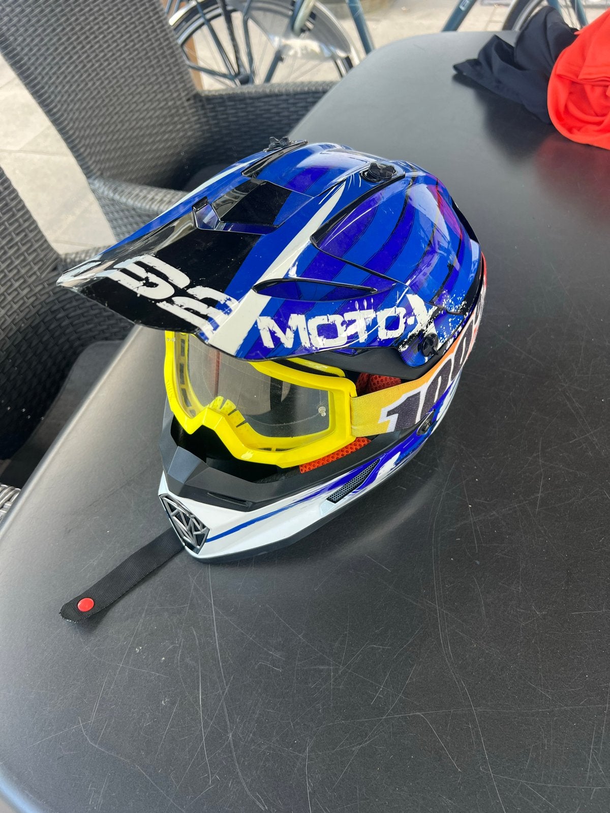 LS2 Crosshelm Maat XS met 100% Crossbril, Motoren, Kleding | Motorhelmen, XS, Tweedehands, Ophalen, Overige merken