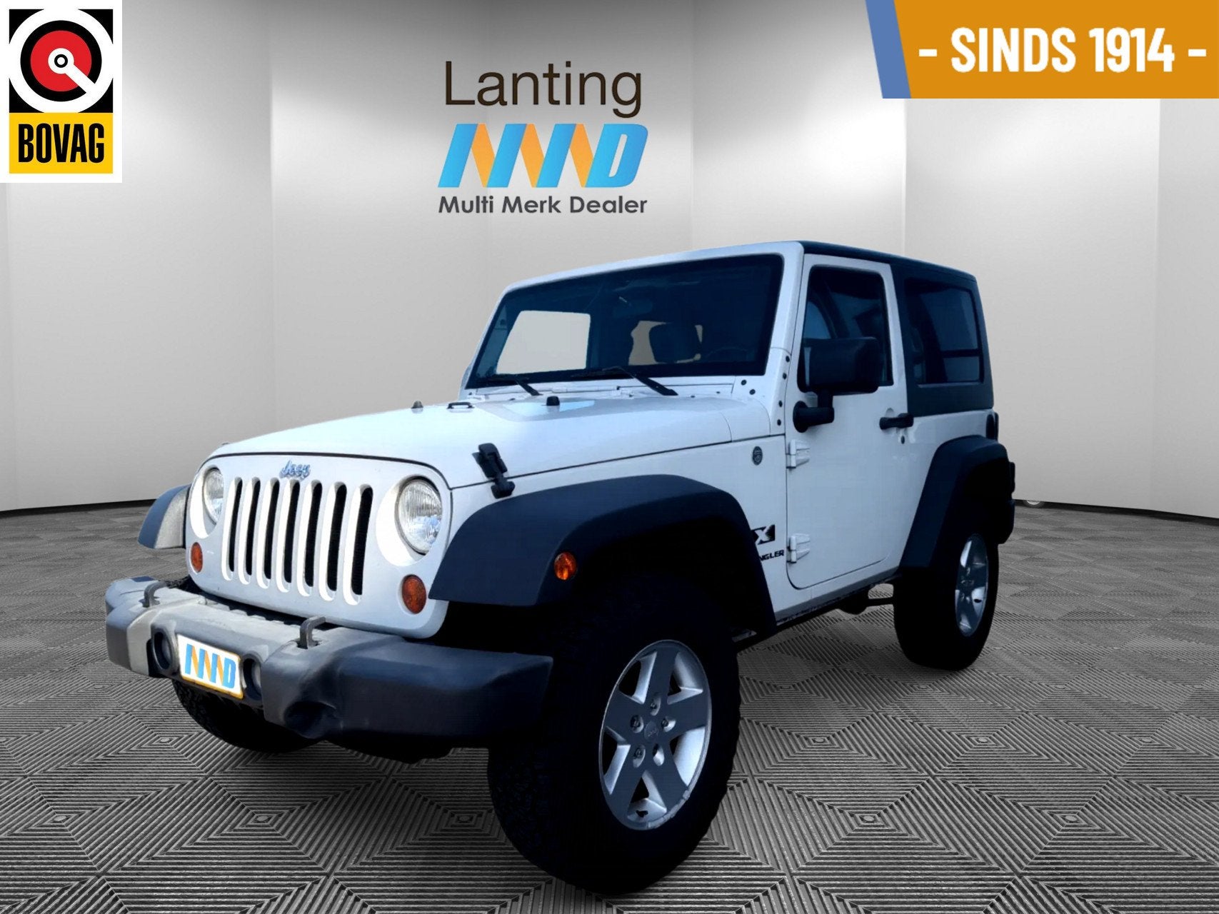 Jeep Wrangler 3.8 Sport 4X4 afneembare hardtop, Stof, Gebruikt, Zwart, Wit