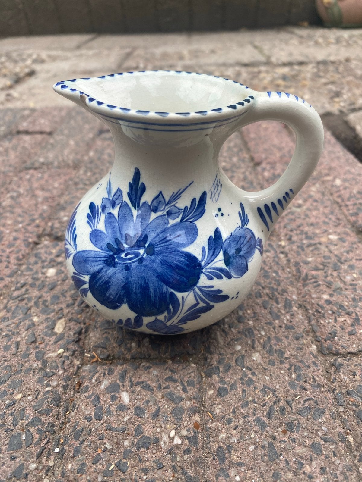 Delfts Blauw Melkkannetje - Handgeschilderd, Ophalen