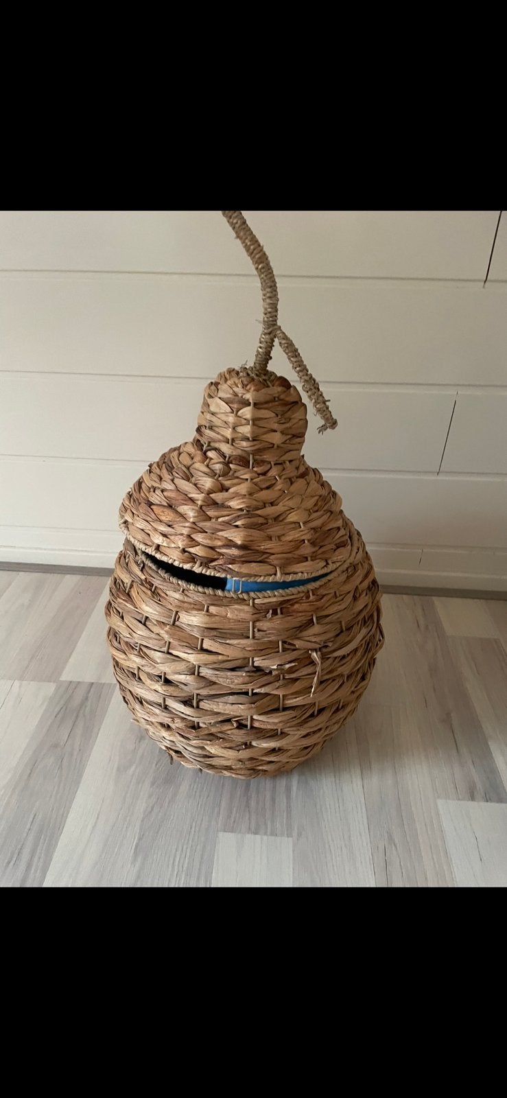Grote mand in peervorm 62 cm, Ophalen of Verzenden, Zo goed als nieuw, Rond, Riet