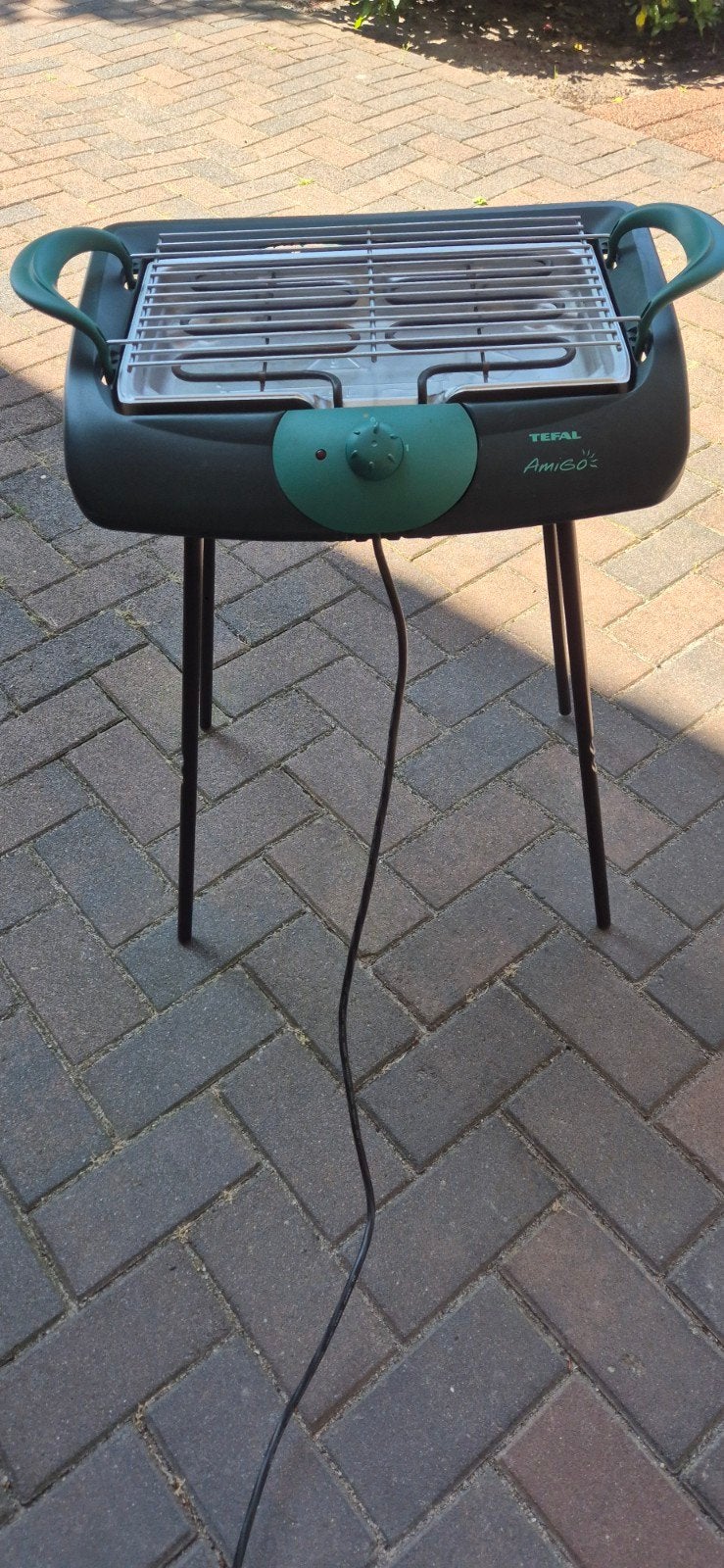 Tefal Amigo elektrische barbecue met standaard, Ophalen, Gebruikt, Tefal