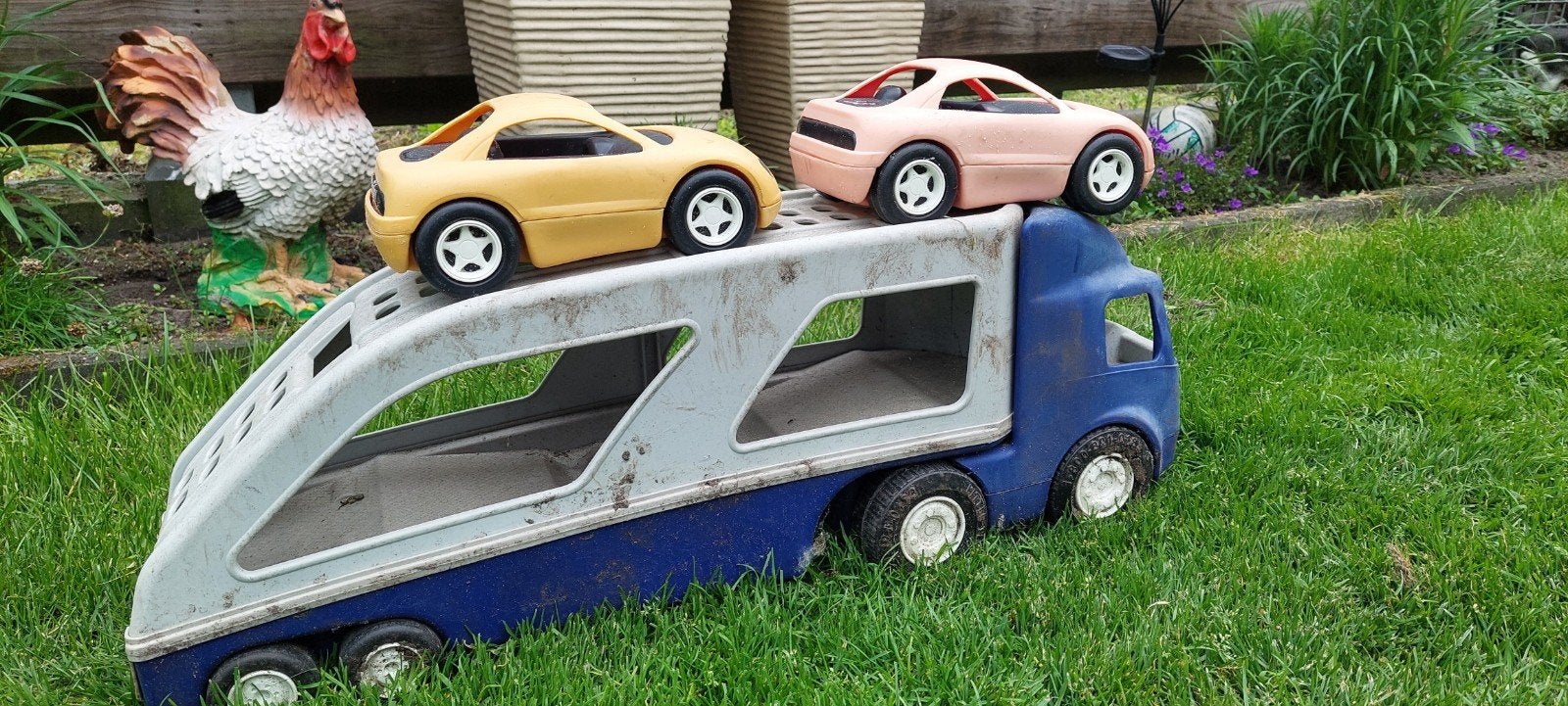 Little Tikes Vrachtwagen met Auto's - Autotransporter, Kinderen en Baby's, Speelgoed | Speelgoedvoertuigen, Ophalen, Gebruikt